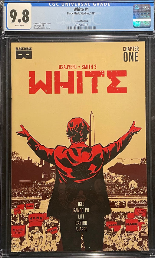 White #  1 Second Printing CGC 9.8