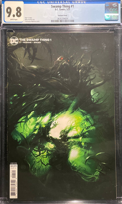 Swamp Thing #  1 Francesco Mattina Variant Cover CGC 9.8