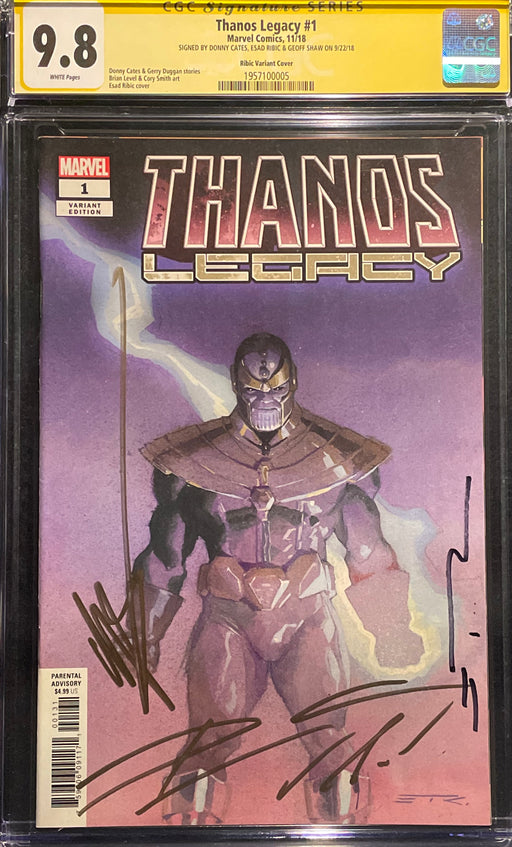 Thanos Legacy #  1 Esad Ribić CGC 9.8 Signature