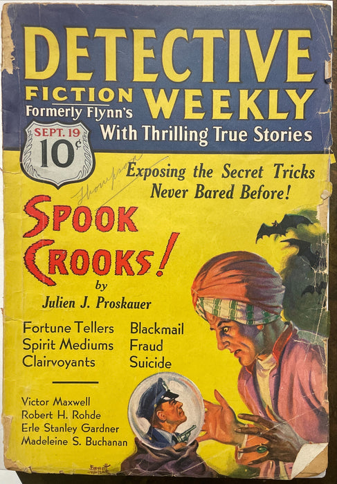 Detective Fiction Weekly Sept 1931