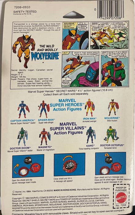 Mattel Marvel Super-Heroes Secret Wars Wolverine (1984)