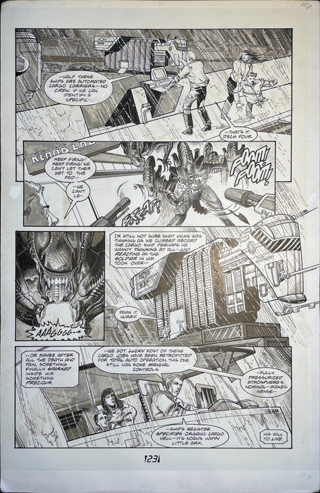 Mark Nelson Aliens #6 Story Page 23 Original Art (Dark Horse, 1988)