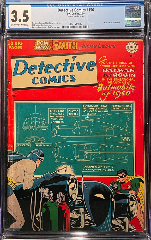 Detective Comics #156   CGC 3.5