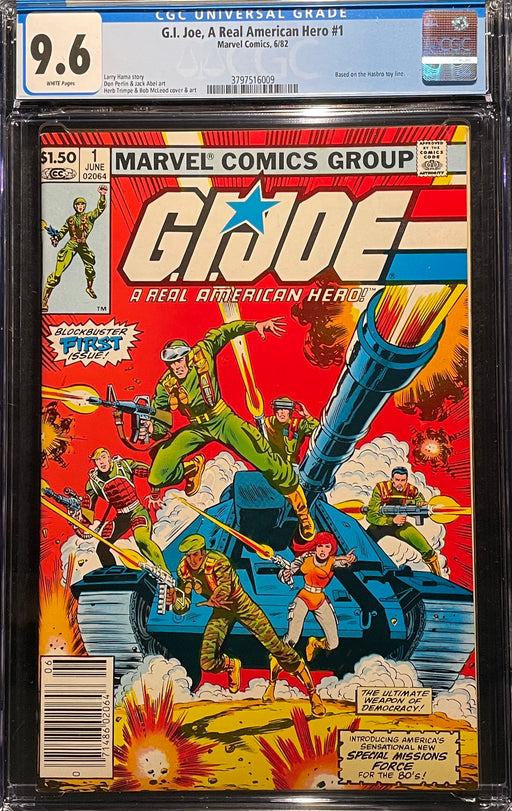G.I. Joe, A Real American Hero #  1 Newsstand CGC 9.6