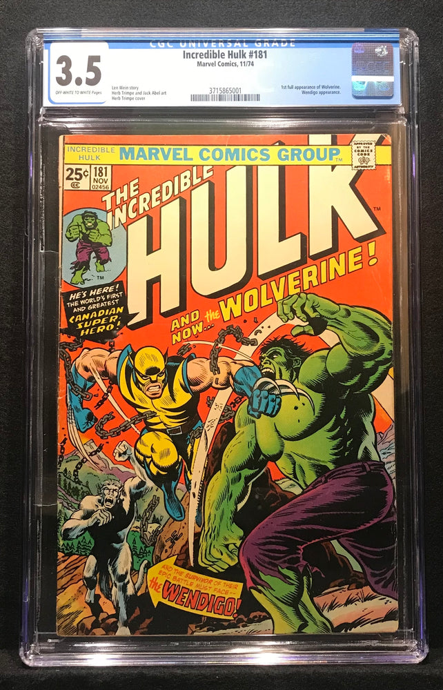 Incredible Hulk #181 CGC 3.5