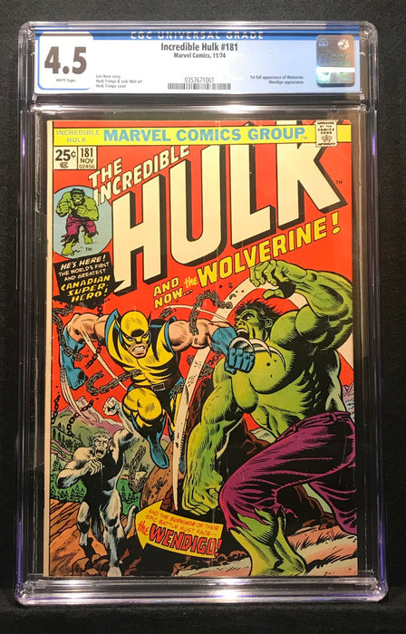 Incredible Hulk #181 CGC 4.5