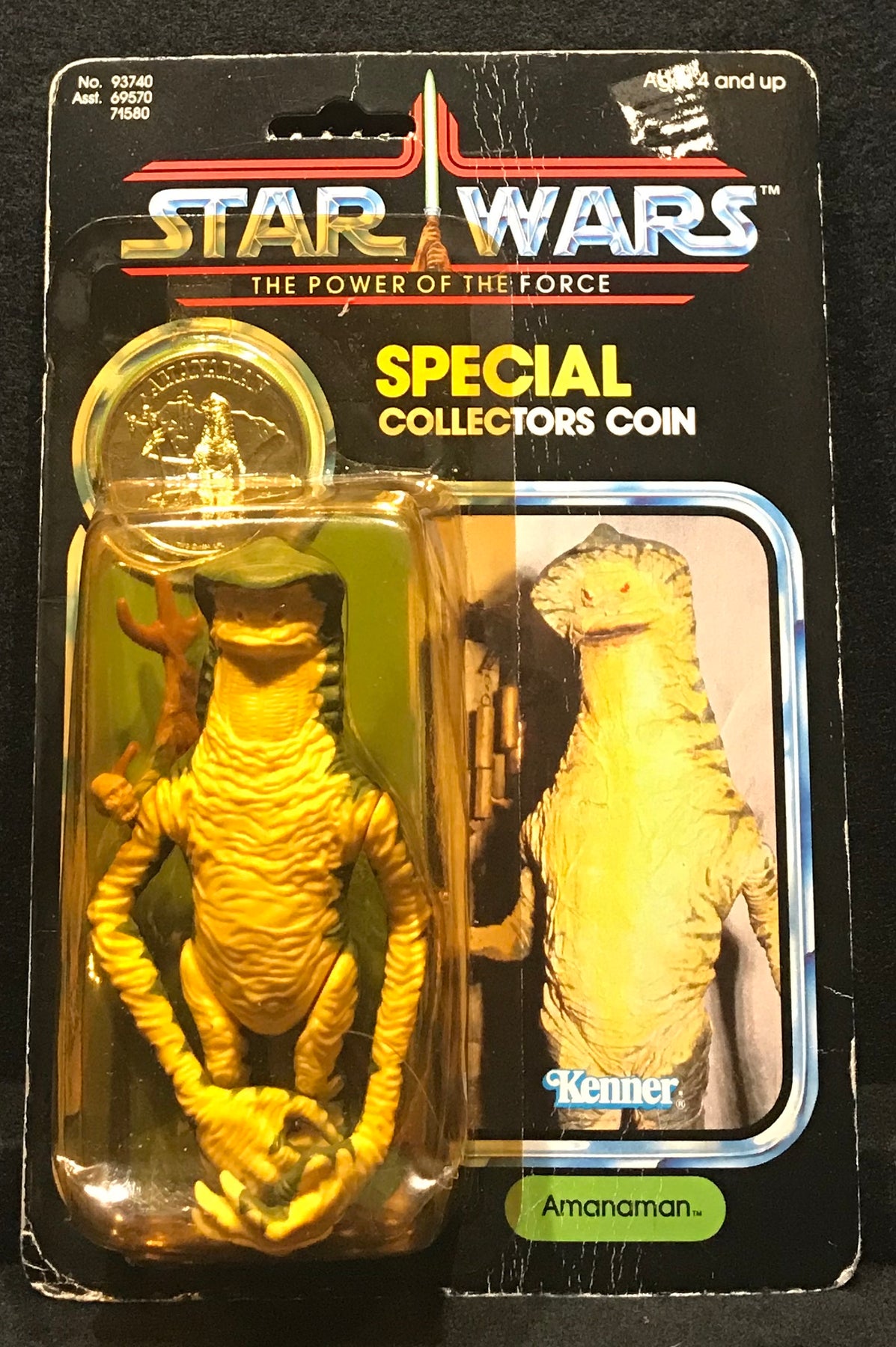 Vintage Kenner authentic Star Wars Amanaman POTF