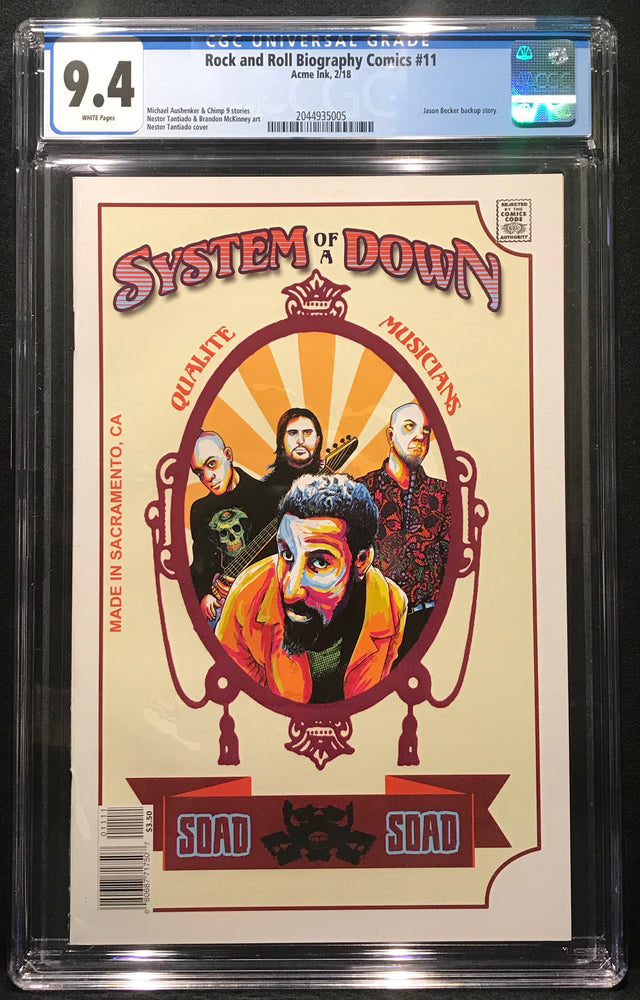 Rock and Roll Biography Comics: System of a Down # 11 CGC 9.4
