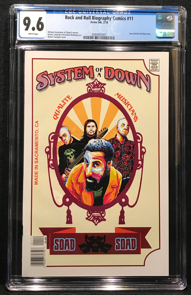Rock and Roll Biography Comics: System of a Down # 11 CGC 9.6