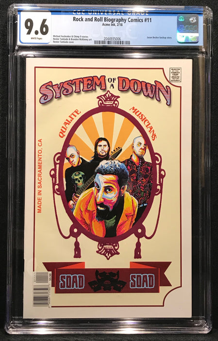 Rock and Roll Biography Comics: System of a Down # 11 CGC 9.6