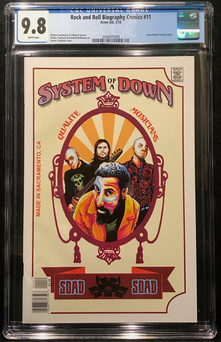 Rock and Roll Biography Comics: System of a Down # 11 CGC 9.8