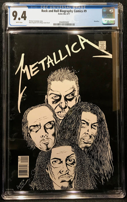 Rock and Roll Biography Comics: Metallica #  9 CGC 9.4