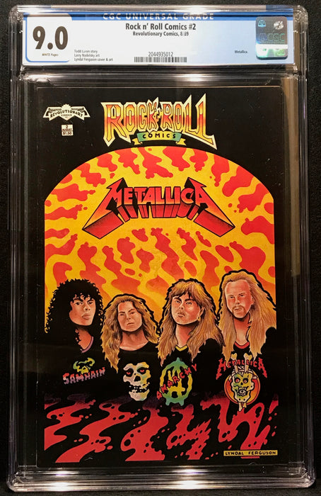Rock n' Roll Comics: Metallica #  2 1st Printing CGC 9.0