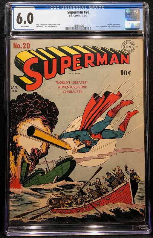 Superman # 20 CGC 6.0