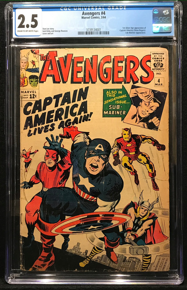 Avengers #  4 CGC 2.5
