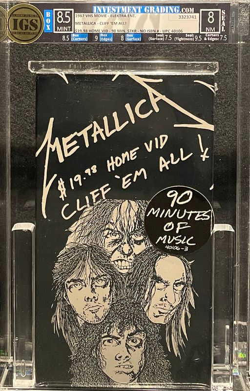 Metallica $19.98 Home Video Cliff 'Em All IGS 8.5 Sealed